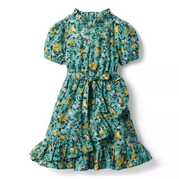 Janie and Jack Other - Janie and Jack Floral Faux Wrap Dress